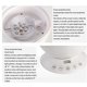 thumbnail image 4 of Ocean Wave Projector Night Light Control Remoto Led Proyector Lámpara Bluetooth Music Player Baby Night Light Para Niños Adultos Dormitorio Decoración De Fiesta sonducket HA015384-00, 4 of 5