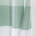 thumbnail image 7 of Ombre Waffle 3D Striped Waffle Weave Textured Ombre Stripe Designed Fabric Shower Curtain with 12 Roller Ball Hooks included 70 x 72 in Spa, 7 of 7