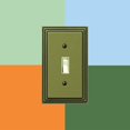 thumbnail image 6 of AMERELLE Tiered 2 Gang Toggle Metal Wall Plate - Rustic Brass, 6 of 7