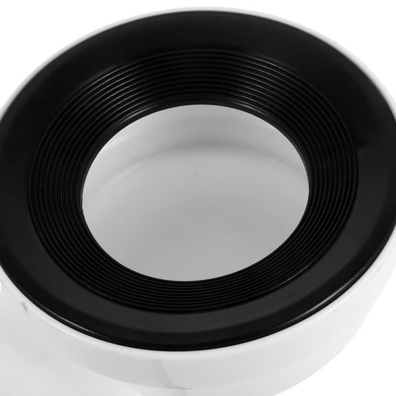 GAXIRE White PVC Toilet Flange Connector Waste Pipe Extension 1-Pack Plumbing Replacement Part for Bathroom