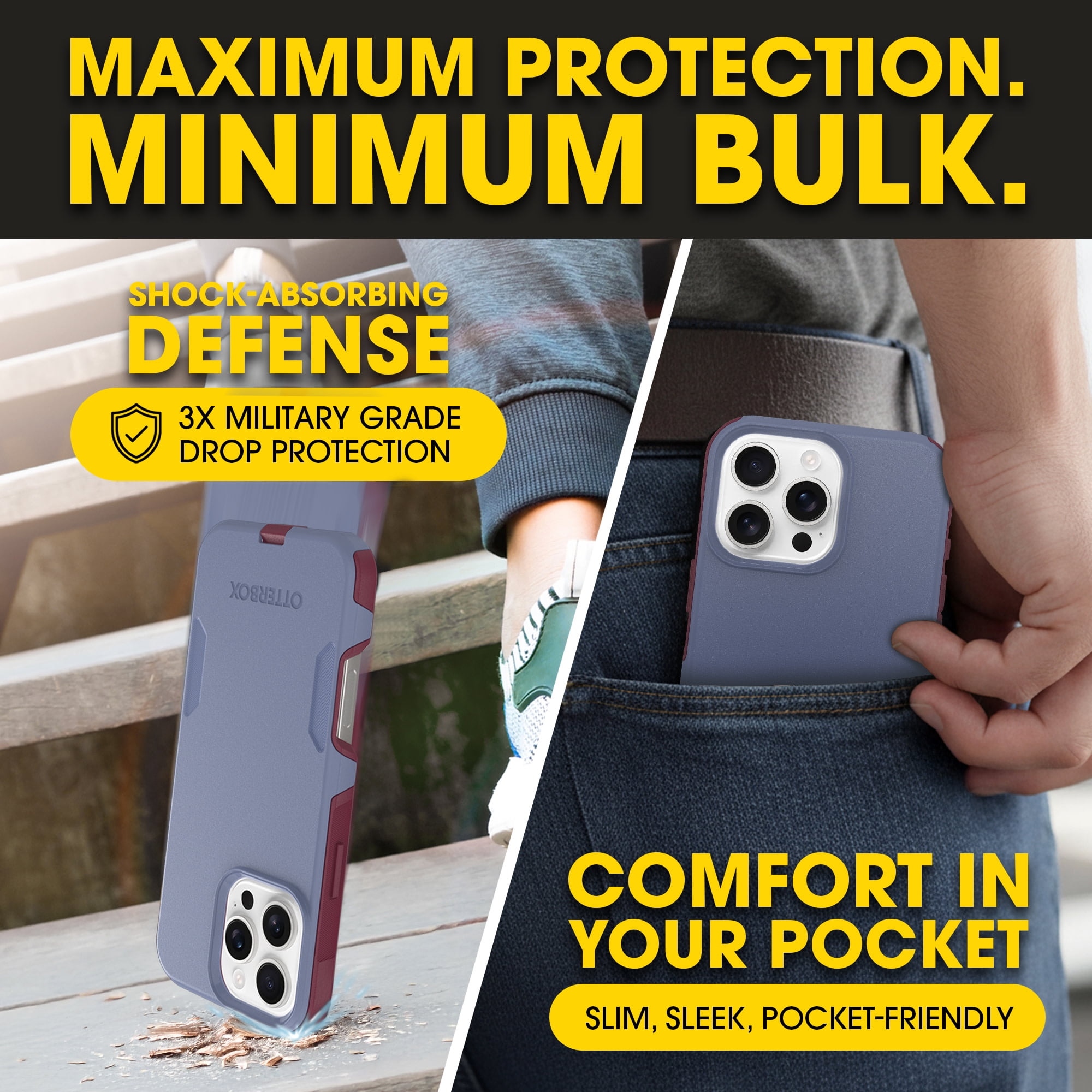 Otterbox iPhone 16 Pro Commuter Series Case - Berry Seriously