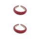 thumbnail image 1 of Guardurnaity Diadema con cuentas de cristal, tejido Flexible, diamantes de imitación, decoración para la cabeza, tocado para el cabello para Rojo 2Conjunto, 1 of 6
