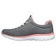 thumbnail image 3 of Tenis SKECHERS Mujer Wide Fit Transpirables gris 27, 3 of 6