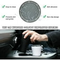 thumbnail image 4 of Yazoeia 4 PCS Bling Car Cup Coaster, 2.75 Inch Anti-Slip Anti-Scratch Cup Holder Insert Coaster, Sparkling Crystal Rhinestone Auto Cup Mat, Universal Interior Car Accessories (Gray) CJC912-115018, 4 of 6