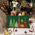 thumbnail image 3 of Red Green Christmas Pillow Covers 12x20 Inch Set of 2 Christmas Tree Xmas Farmhouse Decoration Pillow Cases New Year Winter Holiday Cotton Linen Cushion Cover for Home Sofa Couch Decor, 3 of 6