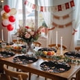 thumbnail image 5 of Black Spring Floral Round 13 Inch Placemats Set of 2, Elegant Flowers Farmhouse Botanical HeatResistant Non Slip Place Mats for Dining Table, Wipeable Braided Kitchen Table Mats for Housewarming, 5 of 9