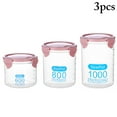 thumbnail image 2 of 3PCS Food Storage Container Set Clear Pantry Storage Container Cereal Container, 2 of 10