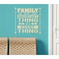 thumbnail image 4 of Everything Home Decor Vinyl Lettering Family Quote Wall Stickers, 23x23-Inch, Beige, 4 of 6