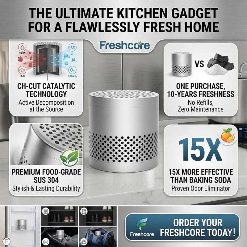 HaiXin Hub Freshcore Refrigerator Deodorizer 10-Year Fridge Odor Eliminator