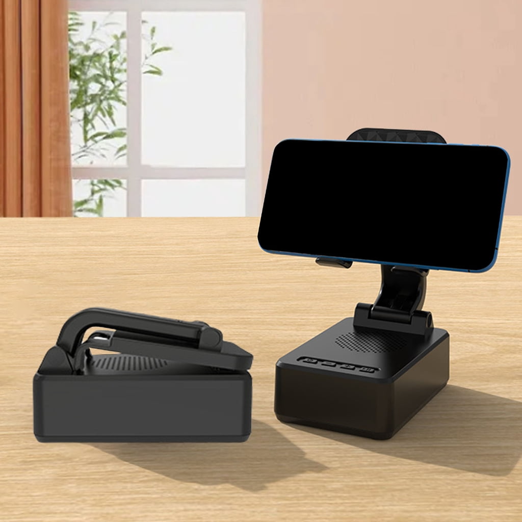 WINDLAND Foldable Phone Stand Speaker Surround Sound Rotation Stable Base for Phones Video Watch Home Outdoor Travel