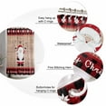 thumbnail image 6 of Merry Christmas Bathroom Shower Curtains with Hooks, Gnome Elves on Retro Wooden Board Waterproof Fabric Washable Shower Curtain for Home Hotel Bathtub Decor 72x84 Inches, 6 of 7