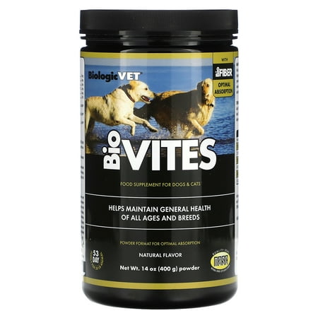 UPC: 0892644000221 | BiologicVet BioVites For Dogs & Cats Natural 14 oz (400 g) Flora