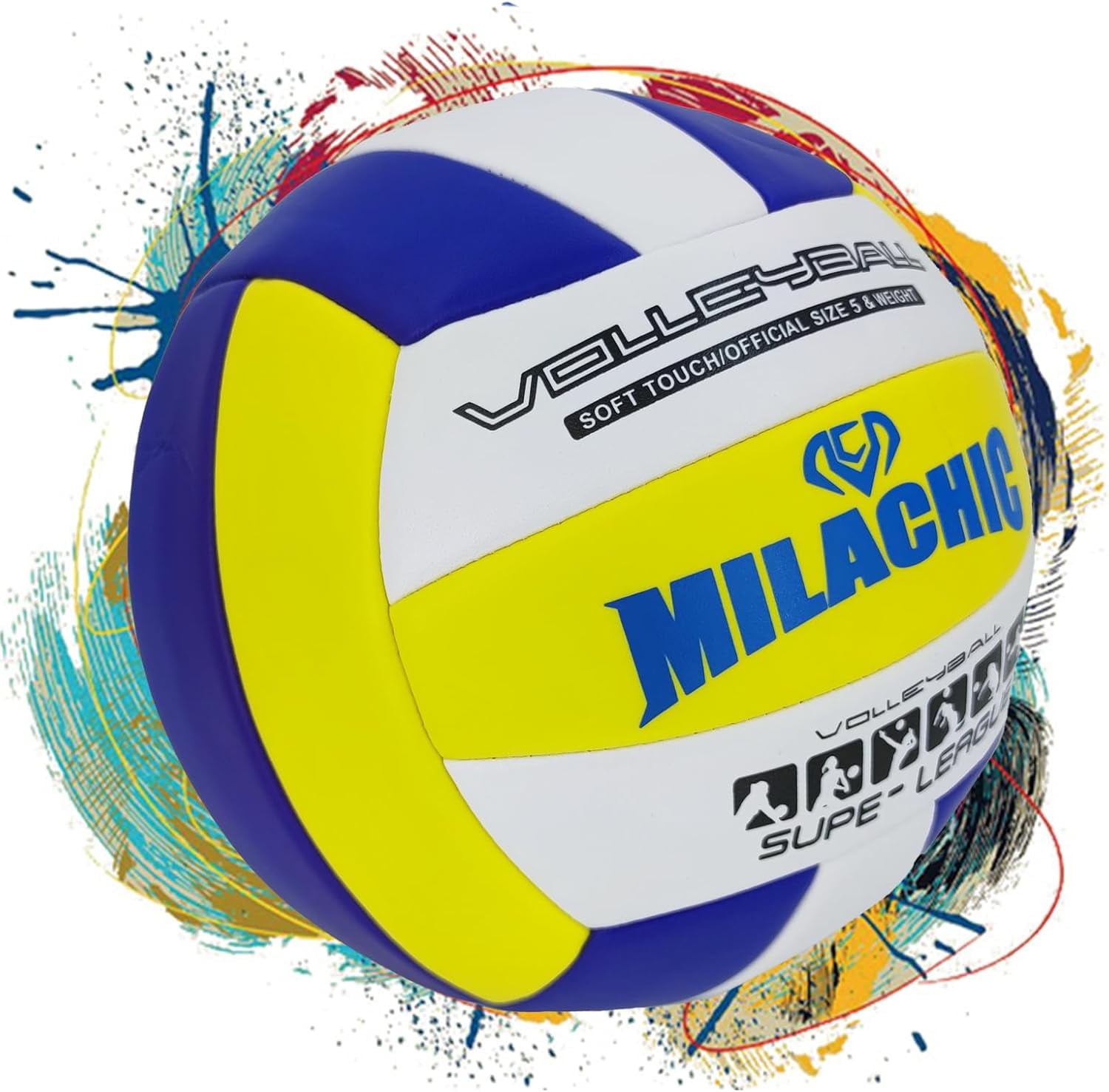 Customized Volleyball Ball Size 5, Personalized Volleyball Gift with Name or Message - Indoor Outdoor Volleyball Ball with Pump