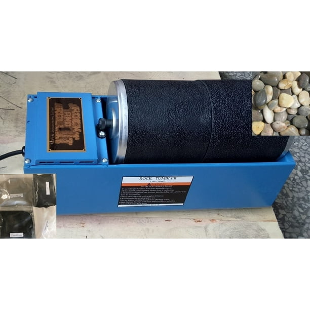 Rock N Roll Dual Rotary Rock Tumbler Lapidary Polisher & Rough Rocks