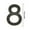 I I, variant on PPgejGEK 10CM 3D Acrylic Black Number Plates 3.94 Inch Self-Adhesive Wall Decor for House Address Signs Mailbox Modern Stylish Home Decoration