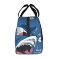 thumbnail image 2 of Lsque Great White Shark Pattern Lunch Bag Women/Men Insulated Lunch Box,Small Leakproof Cooler Food Lunch Containers Reusable High Capacity Lunch Tote Bags, 2 of 6