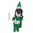 thumbnail image 3 of Muñeco Elfo De Navidad Snoop on The Stoop Christmas Elf Doll Fieltro Resina Muñecas Juguetes Ornamento (Verde B), 3 of 5