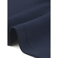 thumbnail image 5 of Conjunto de blusa peplum y falda INSPIRE CHIC para atuendo de negocios de mujer, top de cuello cuadrado, manga corta, falda ajustada de cola de pez, color azul marino, 5 of 5