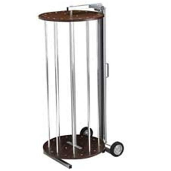 Rotary Rack-Kraft Rolls, for 48 in. Rolls, 24 in. x 58 in. x 28 in., Gray