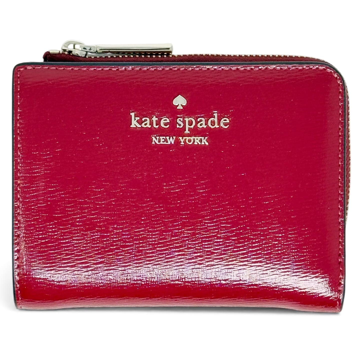 Kate Spade New Staci Saffiano Leather Double Zip Wristlet Warm