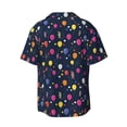 thumbnail image 2 of Xecao offers the Colored Balloons for Men's Casual Short-sleeved Shirt, a button-up collared shirt with a pocket, perfect for beach vacations and yacht travel in the 4X-Large size., 2 of 7