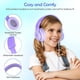 thumbnail image 3 of Candy Bila Auriculares para niños, auriculares con cable para niños sobre la oreja con micrófono, auriculares limitadores de volumen de 85/94 dB para niñas y niños, auriculares plegables para aprendiz, 3 of 5