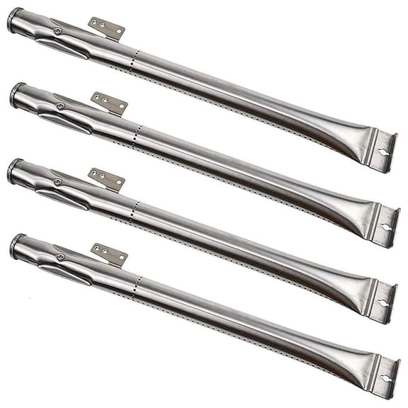 4 Nonrust Steel BBQ Burners Tubes Replacement Set Suitable With Most Grills Models Quick Assembly No Tool Required Durable