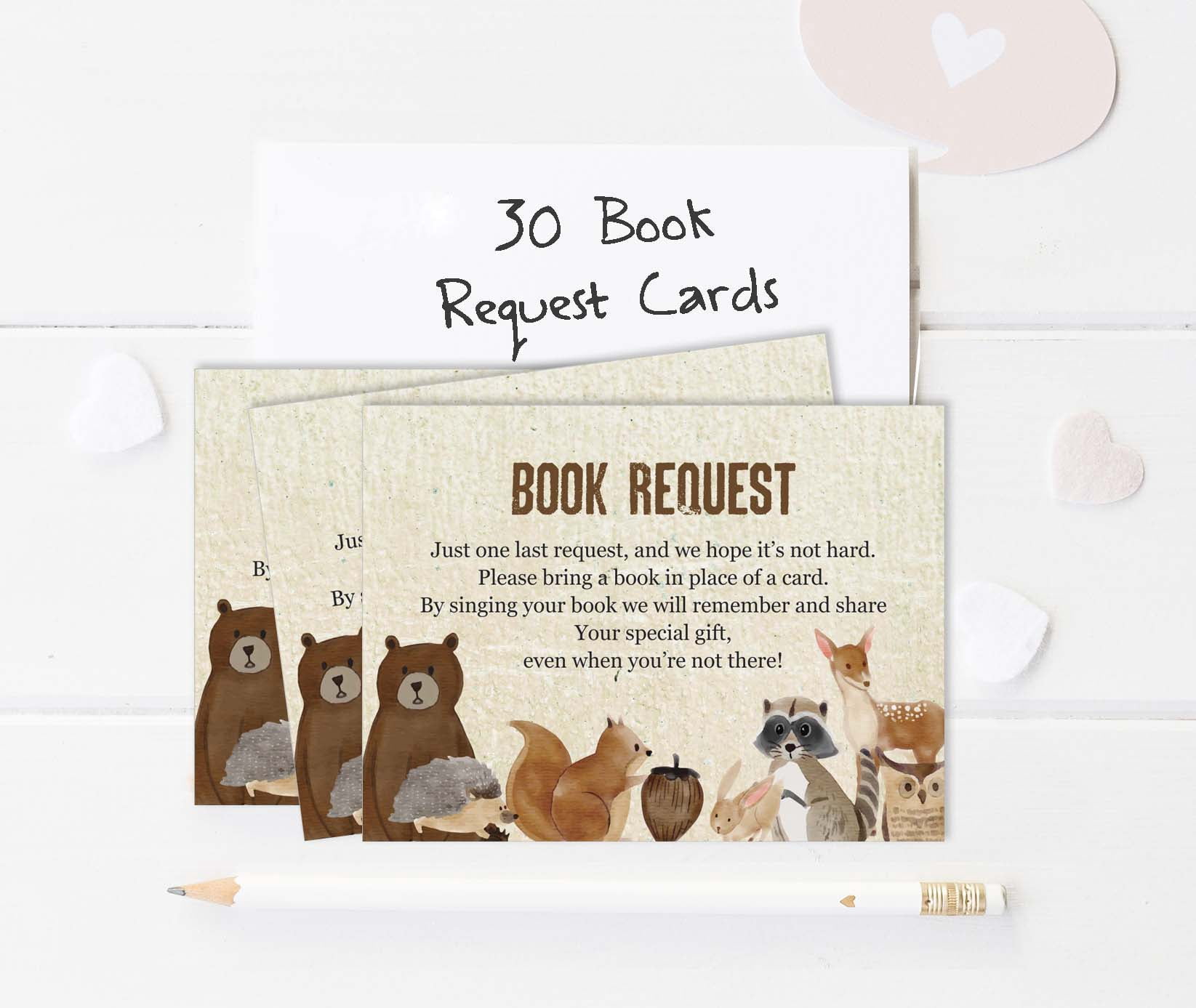 Inkdotpot 30Jungle Animals Gender Neutral Baby Shower Book Request Cards Bring A Book Instead Of A Card Baby Shower Invitations Inserts Games