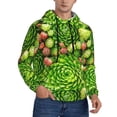 thumbnail image 2 of Fotbe Men's Hoodie with Cactus And Succulents Pattern - Kangaroo Pocket Pullover Hooded Sweatshirt, Perfect for Daily Wear, Travel, and Home-X-Large, 2 of 7