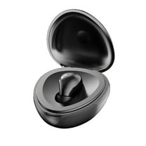LACKUST Mini In-Ear Single Ear Bluetooth 5.4 Earbud, 8-Hour Playtime, Digital Display Charging Case, Low Latency, Type-C Charging - Black