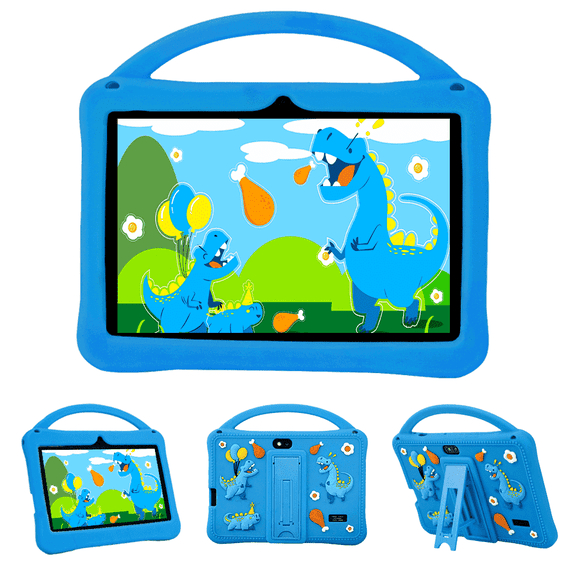 Veidoo 7 inch Android Tablets for Kids, 2GB RAM, 32GB ROM, iWawa Apps & Parent Controls, Safety Eye Protection Screen, Educational Games, WiFi, Dual Camera, Silicone Case (Blue)