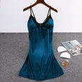 thumbnail image 5 of Camisones con sujetador acolchado para mujer, ropa de dormir de satén de seda sintética, vestido de dormir de leopardo, ropa de dormir sin mangas, pijama para el hogar, 5 of 5