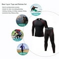 thumbnail image 3 of YUSHOW Mens Thermals Underwear Set Thin Wicking Base Layer Crew Neck Long Johns,Size 2XL, 3 of 8