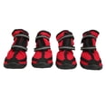 thumbnail image 2 of Zapatos de Perro, Zapatos de Senderismo para Perros Fuertos Botas Transíables Ajustables para Perros con suela antideslizante Protectores de Patas para Senderismo, Caminar, Piso, 2 of 7