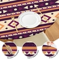 thumbnail image 4 of Elastic Round Tablecloth with Floral Boho Themes, 44 Inch Fits 38-42 Inch Tables Wrinkle Resistant, 4 of 7