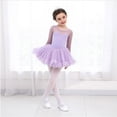 thumbnail image 4 of GYRATEDREAM Girls Ballet Long Sleeve Skirted Leotards with Tutus Skirt Dance Dress Ballerina Outfits 4-14 Years, 4 of 7