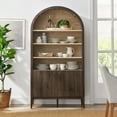 thumbnail image 6 of Nolan Storage Display Cabinet Bookshelf in Dark Walnut, 6 of 11