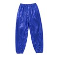 Moggemol Girls Boys Street Dance Pants Shiny Sequin Trousers for Jazz