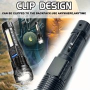 Rechargeable LED Flashlights, 90,000 Lumens Super Bright Flash Light, 7 Modes with COB Work Light, IPX6 Waterproof, Adjustable Tactical Powerful Handheld Flash Light for Home,Camping and Emergencies