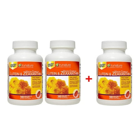 [2+1] 3 Bottles trunature Vision Complex Lutein Zeaxanthin, 140 Softgels