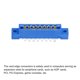 thumbnail image 5 of Tarjeta Borde Conector Azul Zócalo 16 Pasadores Soldar Ojal 3,96mm Paso para Impreso PCB Circuito Placa, Arcade, 5 of 7
