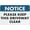 Warning Sign 2, variant on Notice Please Look But Do Not Touch Reflective Aluminum Sign - 8"x12", UV Protected, Waterproof, 4 Pre-Drilled Holes - Museum, Store Display, Office, Gallery