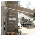 thumbnail image 4 of Retractable Patio Awning 13x8 Ft - Adjustable Sun Shade for Outdoor Living - Crimson Red & White Striped, 4 of 9