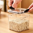 thumbnail image 4 of Airtight Food Storage Containers with Lids, Transplastic Dry Food Pantry Organizers for Grains Pasta Snacks, Stackable Kitchen Canisters in Multiple Sizes, 4 of 5
