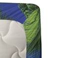 thumbnail image 3 of Ambesonne Island Fitted & Top Sheet Set with Shams, Tropic Vacation Scenic, Royal Blue Sand Brown, 3 of 4