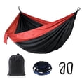 thumbnail image 1 of Hamac Double de Camping pour 2 Personnes Hamac Portable pour Extérieur Randonnée Voyage Jardin Patio, 1 of 6
