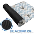 thumbnail image 6 of Long Mouse Pads for Desk,Pug and Footprints Desk Mats on Top Of Desks, Desk Mouse Pad Extra Large with 3mm Non-Slip Base and Stitched Edge for Gaming,Office,Work,Home 31.5"x11.8", 6 of 6