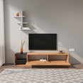 thumbnail image 3 of Decorotika Liza Tv Stand - Teak White Black, 3 of 5