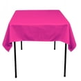 thumbnail image 1 of 10 pack 90"x 90" Square Overlay Tablecloth 100% polyester Wholesale Wedding", (Color: Fuchsia Hot Pink), 1 of 1