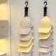 thumbnail image 5 of Organizador de sombreros para colgar en el armario, 3 unidades, vertical, para gorras de béisbol, con 8 clips metálicos, para hombre o mujer, 5 of 7